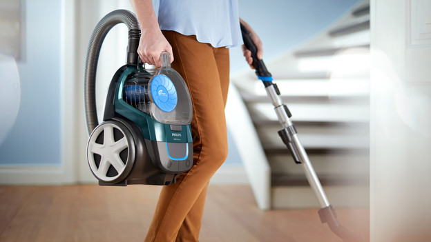 Stofzuiger zonder zak optillen