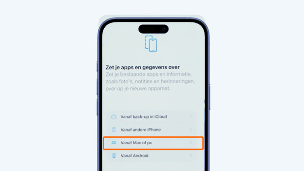 Je gegevens op je nieuwe iPhone zetten via Mac