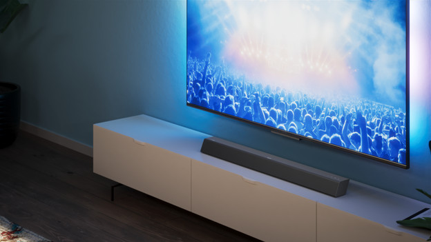 Soundbar onder de tv