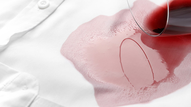 Rode wijn vlek verwijderen