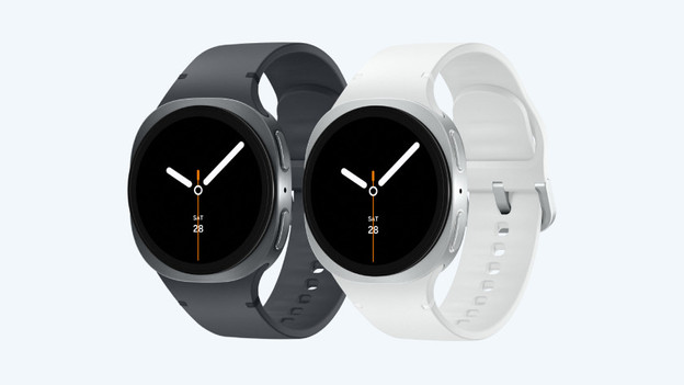 Watch 8: dark gray and silver
