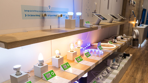 Smart home products in the store