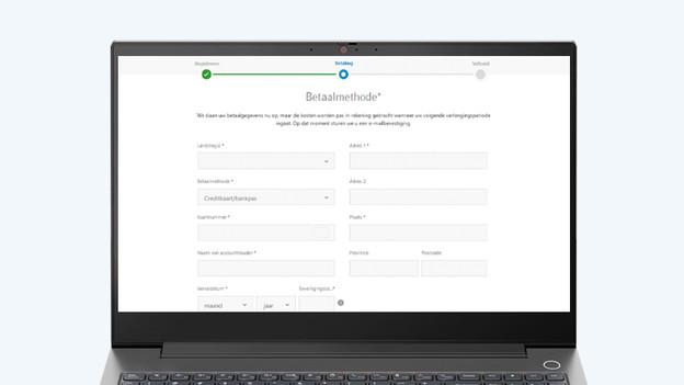Check your payment details after registration