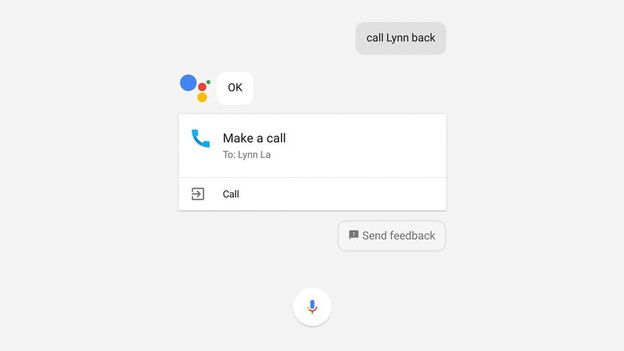 Hands-free calls with Google Assistant