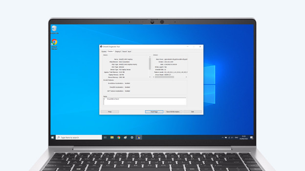DirectX diagnostic tool on Windows 10.