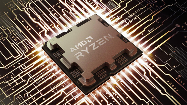 AMD Ryzen processor en AMD logo. 