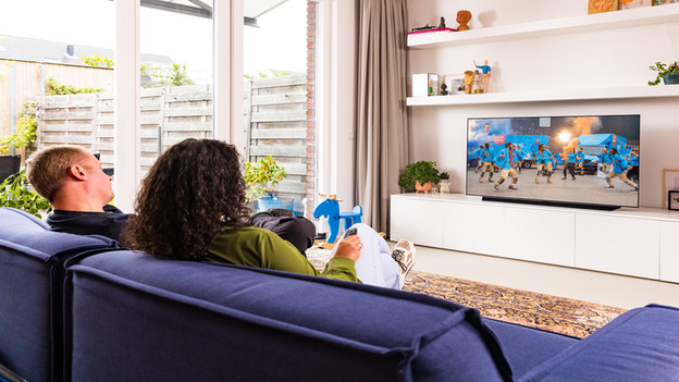 Televisie in de woonkamer