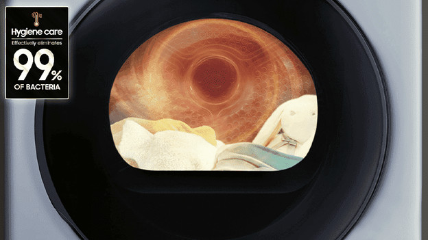 Samsung Hygiene Care dryer: dries hygienically