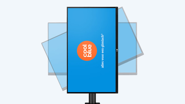 Monitor met Pivot functie  die kan je 90 graden roteren