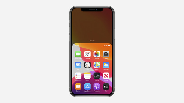 Apple iPhone 11 Pro Max halve top of screen