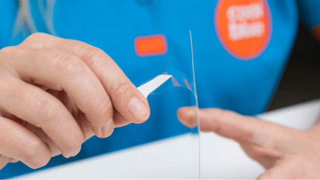 How do you apply a screen protector to your tablet?