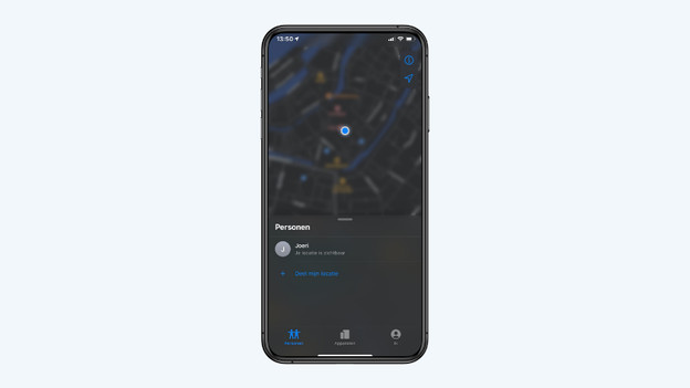 You can find the location in the 'Persons' overview