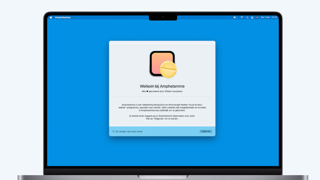 Apple MacBook scherm aan