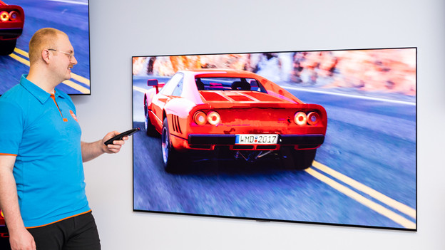 Kijkhoek van de LG OLED EVO G3 televisie