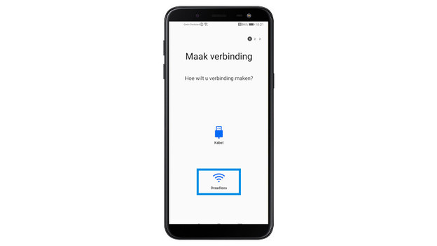 Draadloos gegevens overzetten