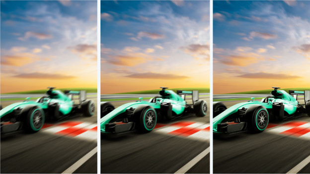 Vloeiend beeld door hoge responstijd