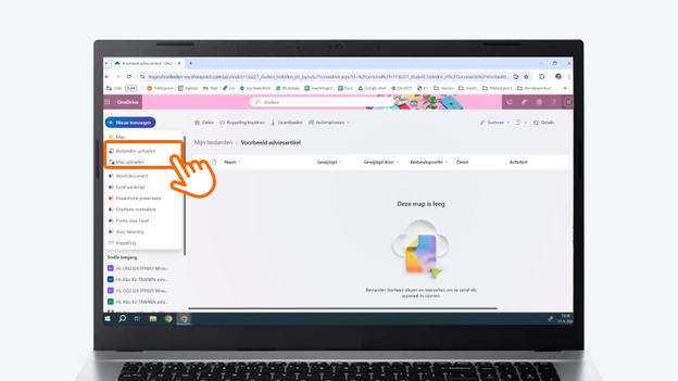 Upload OneDrive files