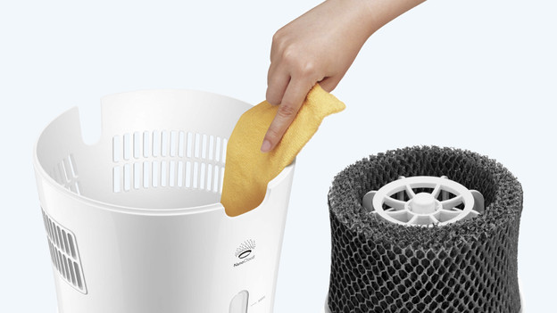 Waterreservoir luchtbevochtiger ontkalken