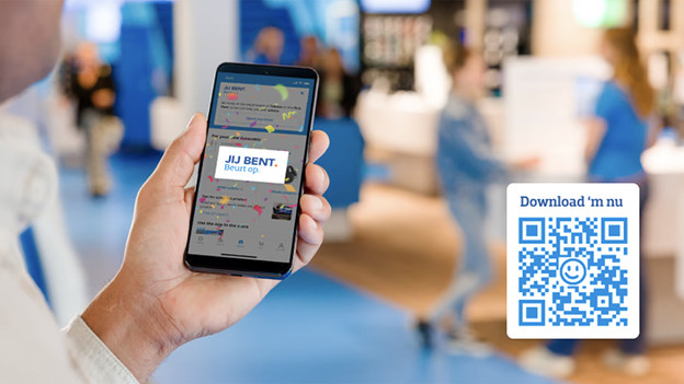 Start je winkelbezoek met de app