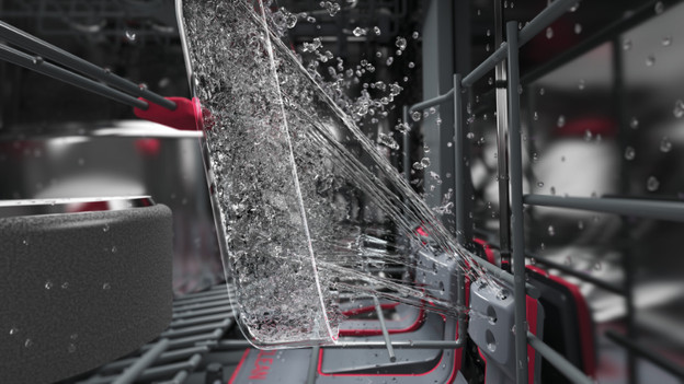 Spray arm nozzle in dishwasher