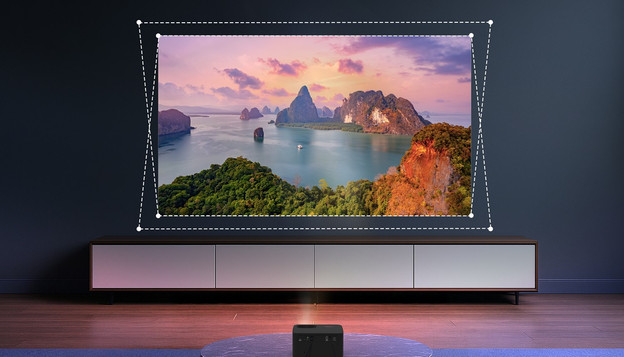 keystone correctie optoma beamer