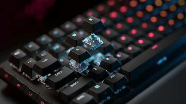 Corsair gaming toetsenbord met zwevende toetsen