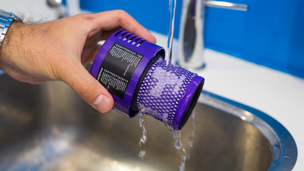 Clean and remove filter