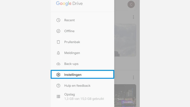 3. Kies voor Instellingen
