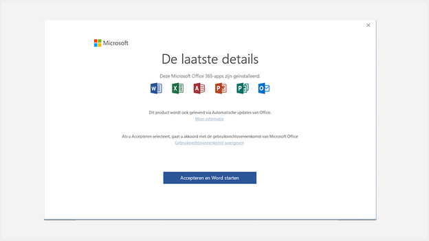 Activate Microsoft Office via apps