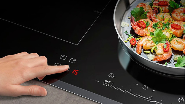 Temperature setting down induction cooktop 