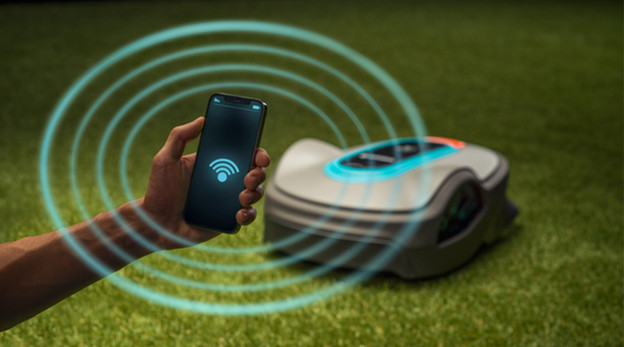 Robotmaaier op afstand besturen