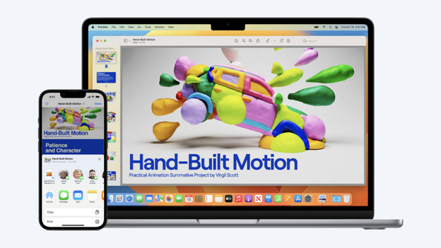 Apple iPhone share files with Apple MacBook