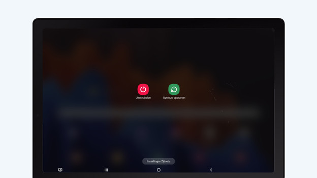 Tablet opnieuw opstarten