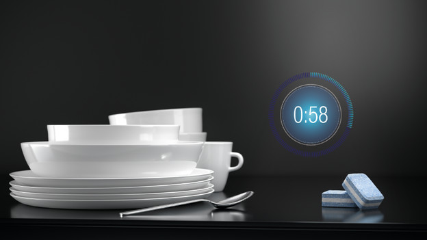 Binnen 1 uur schone vaat