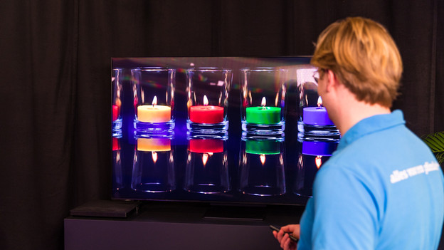 Contrast and black levels of the QN95A Neo QLED TV