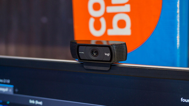 Logitech webcam on screen