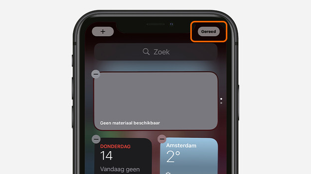 Tap 'Done' at the top of the screen