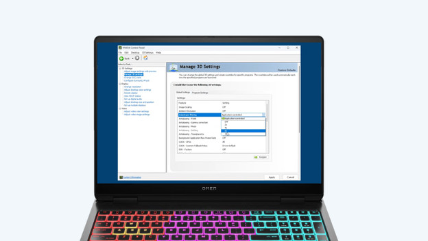  Optimaliseer DSR en anisotropic filtering