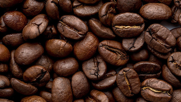 Medium-roasted coffee beans
