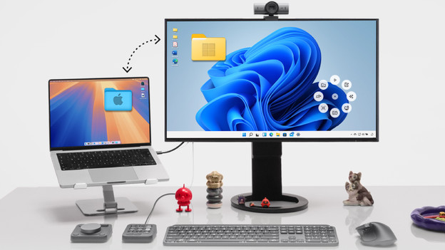 Overlay op scherm met snelkoppelingen