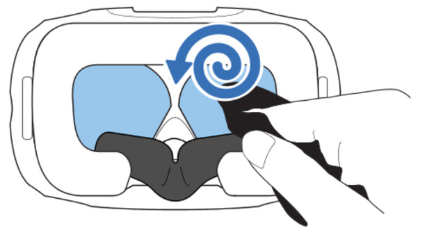 Maak de lenzen schoon