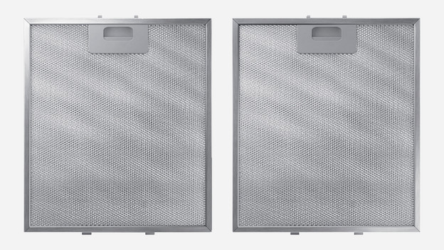 Metal filters range hood