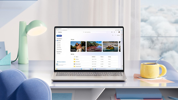 Microsoft OneDrive op een laptop