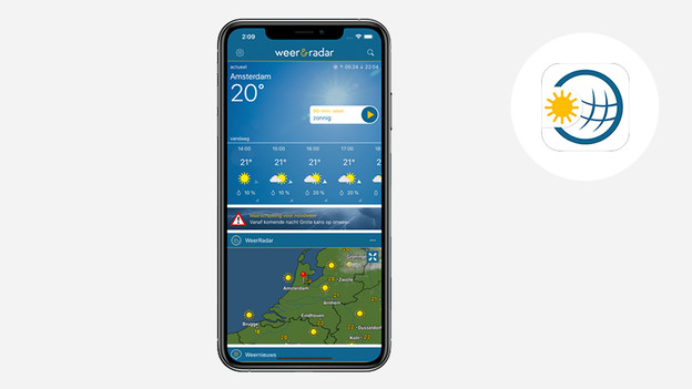 Apple iPhone iOS Weer en Radar app