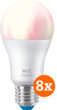 WiZ Smart Light 8-pack - Colored and White Light - E27