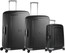 Samsonite S'cure Spinner 55cm + 75cm + 69cm Black Suitcase Set