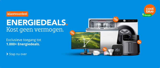 Coolblue Energie Altijd Korting banner
