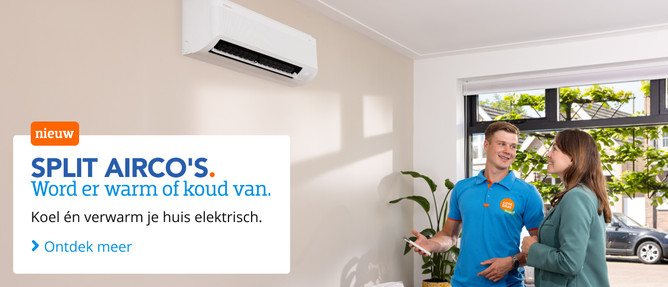 Coolblue Energie Split Airco's banner
