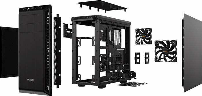 be quiet! PURE BASE 600 Zwart binnenkant