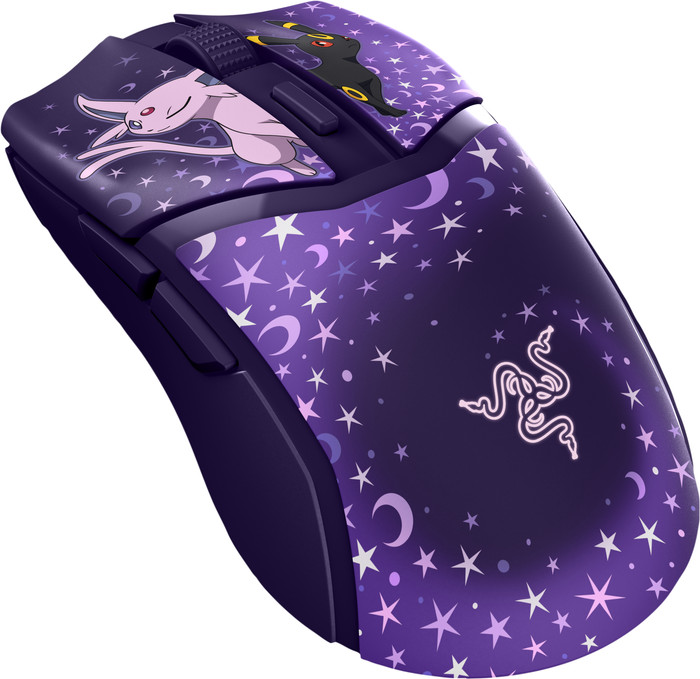 Razer Cobra Bedrade Gaming Muis - Pokémon Espeon/Umbreon Edition linkerkant